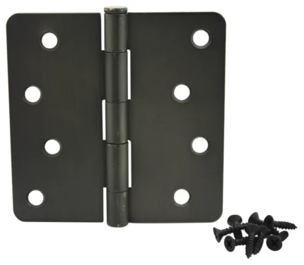 Cosmas Oil Rubbed Bronze Door Hinge 4" With 1/4" Radius Corners