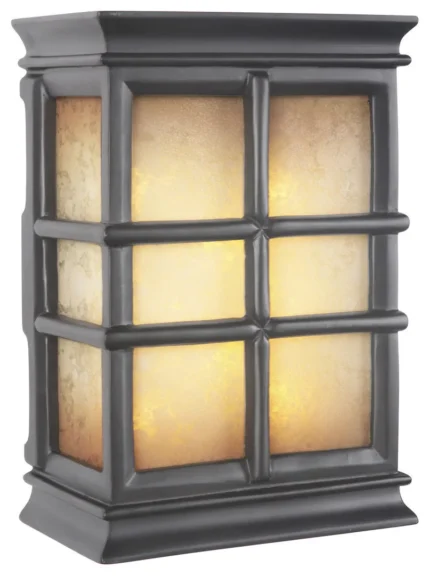 Craftmade ICH1505-BK H-Carved Window Pane Lighted Chime Black Semi-Gloss
