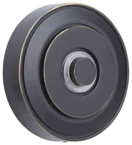 Craftmade PB5003 2-3/4" Tall Lighted Pushbutton Doorbell - Antique Bronze