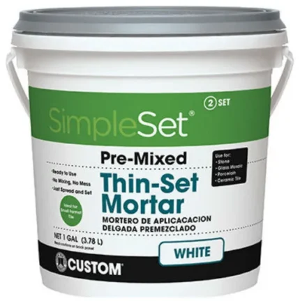 Custom® Building Products STTSW1-2 SimpleSet® Pre-Mixed Thin-Set Mortar, Gallon