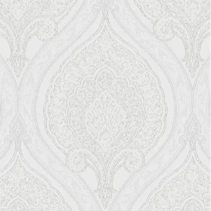 Damask Textured Wallpaper Featuring Ornament, Jc30091