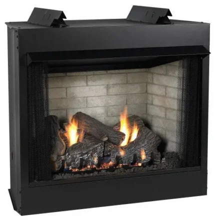 Deluxe 32 VF FF Firebox, Ponderosa Logset & MV Slope Glaze Burner - NG