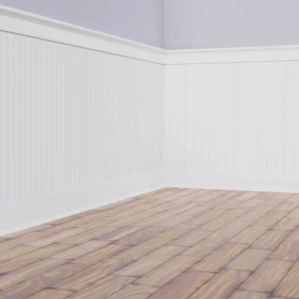 Deluxe Beadboard PVC Wainscoting Kit, Heights Up to 104