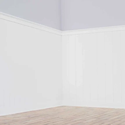 Deluxe Nickel Gap PVC Wainscoting Kit, Heights Up to 96"