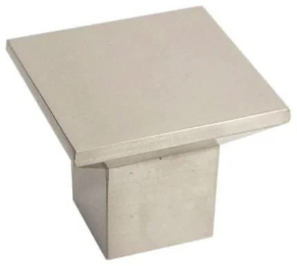 Design House 182360 Cubist 1-7/16 Inch Square Cabinet Knob - Pack - Brushed
