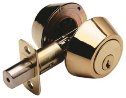 Design House 782771 Double Cylinder Deadbolt Reversible for Left - Polished