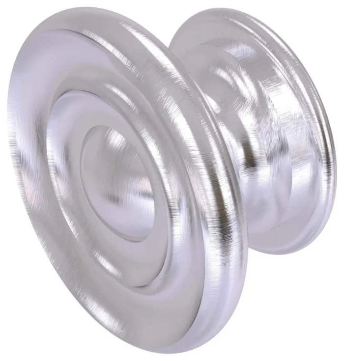 Designer Cabinet Knob, Satin Chrome - Image 1