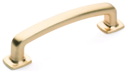 Diversa Brushed Gold Trinity Cabinet Knobs and Drawer Pulls, 3-3/4" (96mm) Drawe