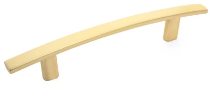Diversa Hardware Brushed Gold Arched Cabinet Hardware, 3-3/4" (96mm) Hole Spacin