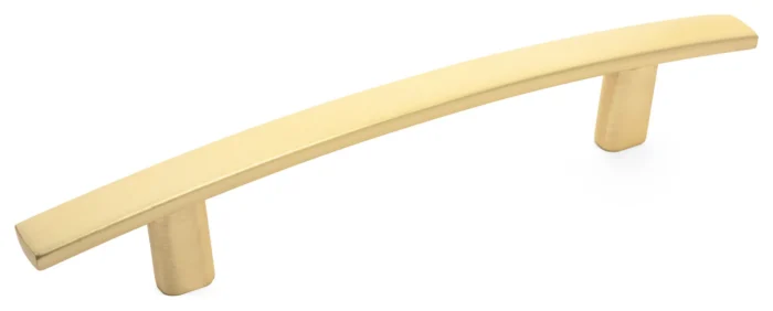 Diversa Hardware Brushed Gold Arched Cabinet Hardware, 3-3/4" (96mm) Hole Spacin - Image 1