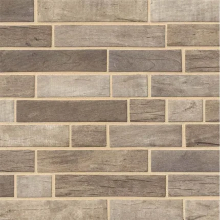 Driftwood Interlocking Pattern Recycled Glass Mosaic, Sample