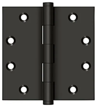 DSB4510B 4-1/2" x 4-1/2" Square Hinges, Oil Rubbed Bronze