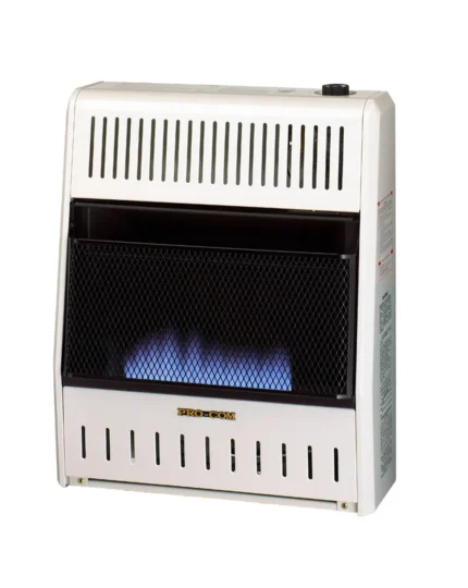 Dual Fuel Blue Flame Ventless Wall Heater, 20,000 BTU