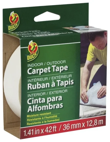 Duck 286373 Double-Ended Carpet Tape, 1.41"x42'