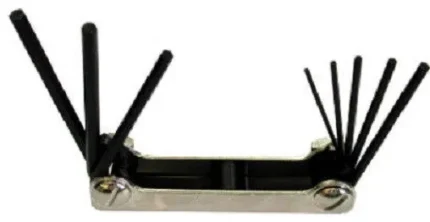 Eklind 20911 9-In-1 Fold-Up Hex Key Set