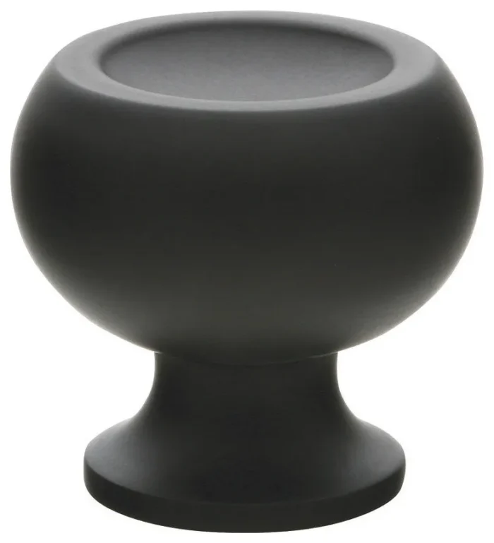 Emtek 86315 Atomic 1-1/4 Inch Mushroom Cabinet Knob - Flat Black - Image 1
