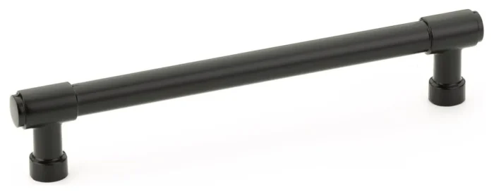 Emtek 86689 Jasper 6 Inch Center to Center Bar Cabinet Pull - Flat Black - Image 1
