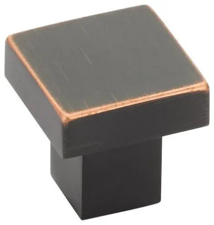 Emtek 86702 Hunter 1-1/4 Inch Square Cabinet Knob - Oil Rubbed Bronze