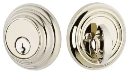 Emtek Single Cylinder Deadbolt Low Profile Rosette Satin Nickel