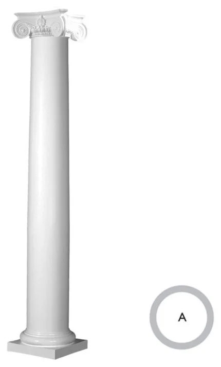 Endura-Stone Tapered Column, Smooth Paint-Grade