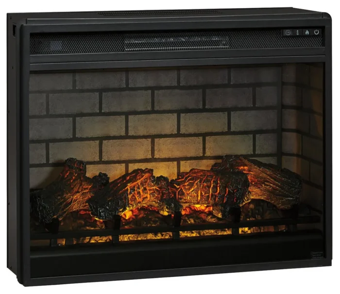 Entertainment Accessories 4 Log Electric Infrared Fireplace Insert - Image 1