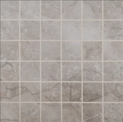 Essentials Ansello Gray Matte Ceramic Mosaic, Sample