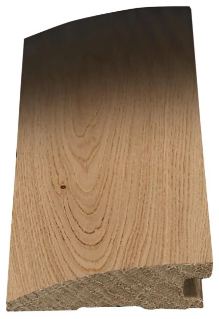 European White Oak Flush Reducer, 1/2" x 2" x 78", Wood Molding-Illusion