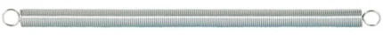 Extension Spring, 1/2"x8-1/2"x0.047", Steel, Single Loop, Closed
