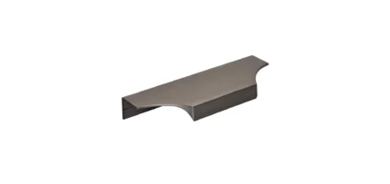 Extent 4-9/16" CTC Cabinet Edge Pull, Black Chrome