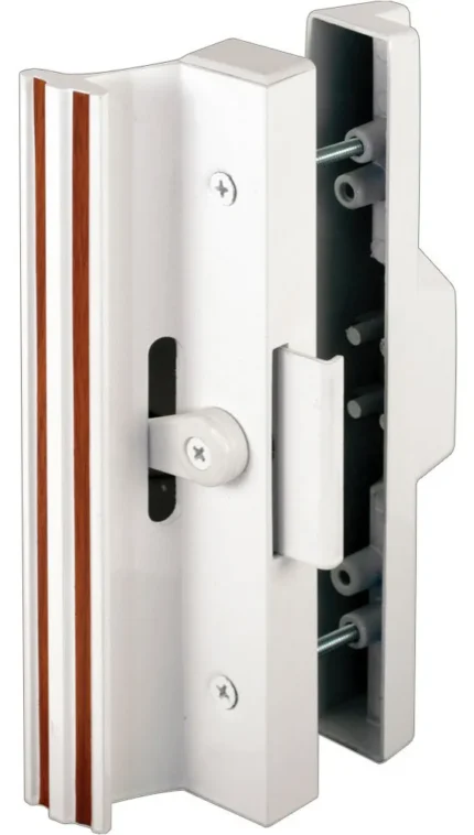 Extruded Aluminum, White, Sliding Patio Door with Clamp Type Latch