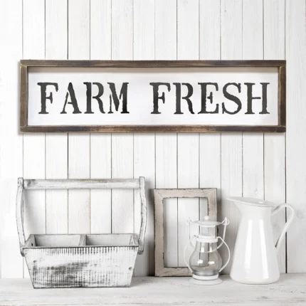 Farm Fresh Sign Stencil, DIY Vintage Decor, Small