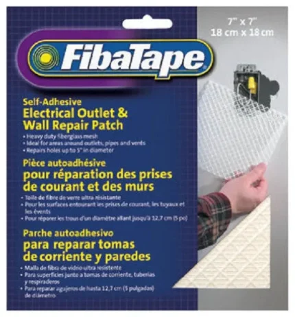 FibaTape® FDW6503-U Quadra Mesh Wall Repair 7" x 7", White