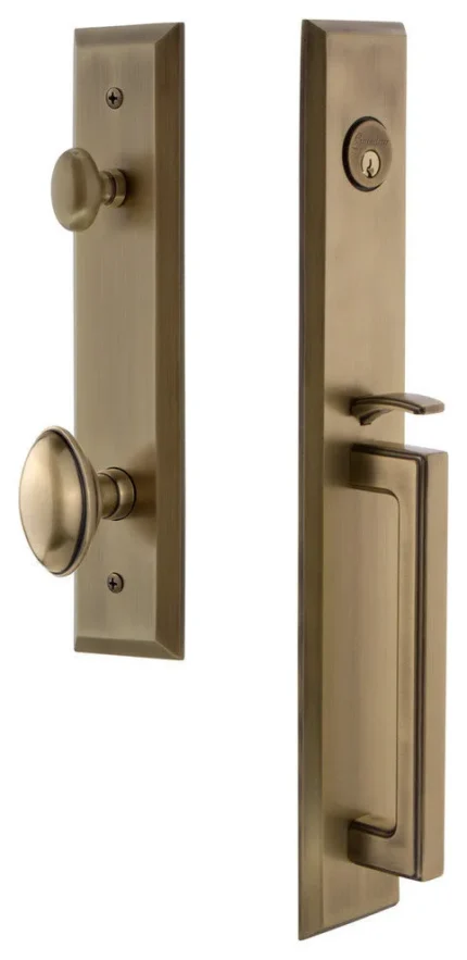 Fifth Avenue 1-Piece Dummy Handleset, D Grip and Eden Prairie Knob, 848342