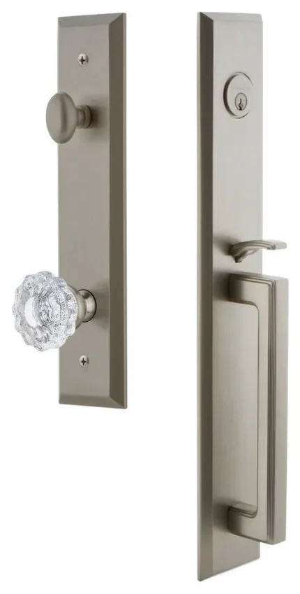 Fifth Avenue 1-Piece Dummy Handleset, D Grip and Versailles Knob, 849652