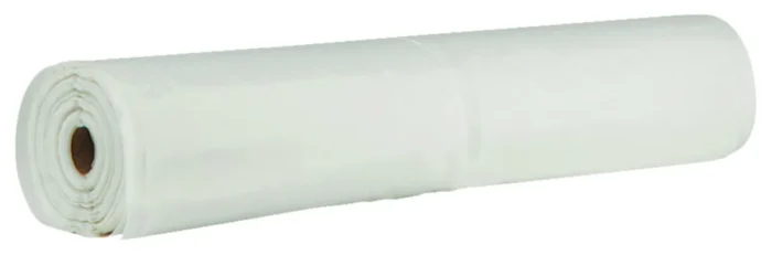 Film-Gard 625902 Painter's Clear Plastic Construction Sheeting, 4 Mil, 8'x50' - Image 1