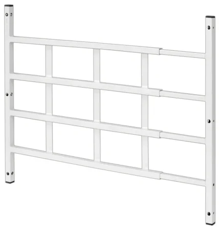 Fixed Window Guard 21-1/4"Hx32-1/2"-54"W White 4 Bar Steel