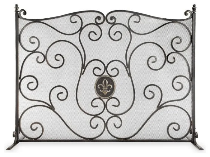 Fleur de Lis and Mesh Fireplac - Image 1