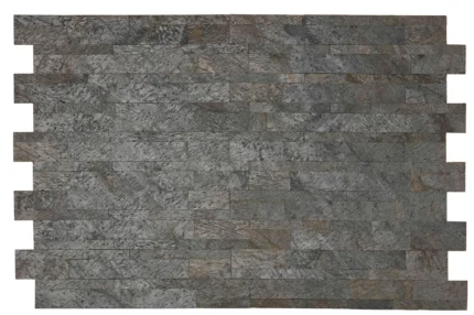 FlexRock Peel and Stick Tile, Real Quartzite Stone, 9 sq ft, Gray Pearl