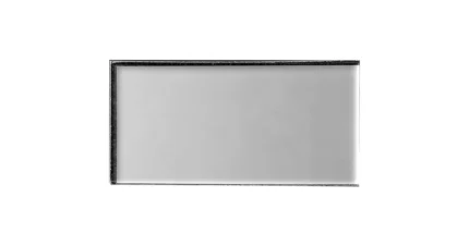 Forever 3"x6" Glass Subway Tile,Matte Silver, 1 Piece