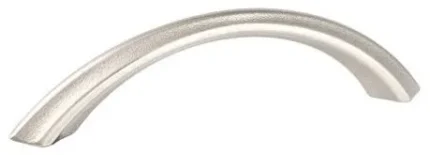 "Forged 2" Small Square Pull 4.25" Center-to-Center, Satin Nickel