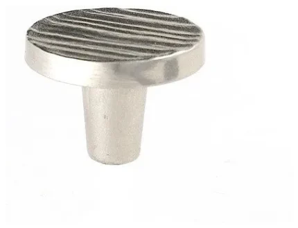 "Forged 3" Round Knob 1.5" Satin Nickel