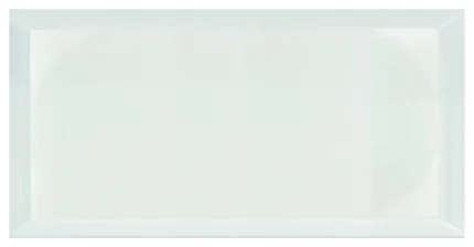 Frosted 8"x16" Beveled Glass Subway Tile,Glossy Blue, Box of 18 Pieces