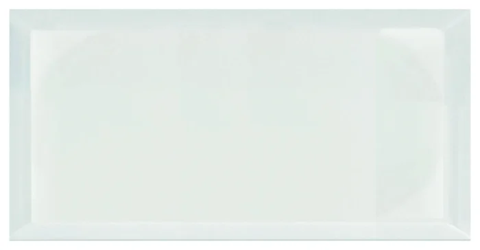 Frosted 8"x16" Beveled Glass Subway Tile,Glossy Blue, Box of 18 Pieces - Image 1