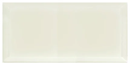 Frosted Elegance 8"x16" Beveled Glass Subway Tile,Matte Creme, Piece
