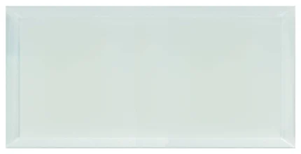 Frosted Elegance 8“x16�?Beveled Glass Subway Tile,Matte Mint Blue, Piece
