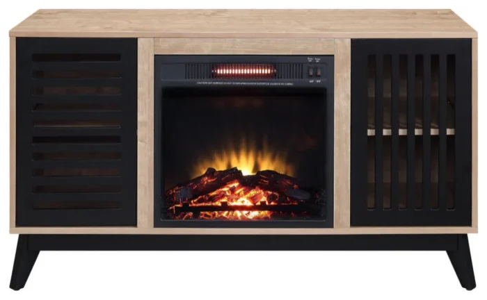 Gamaliel Fireplace, Oak Espresso - Image 1