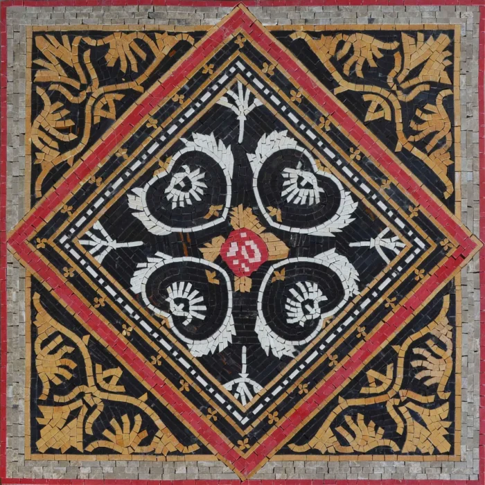 Geometric Mosaic Pattern, Eastonia, 24"x24" - Image 1