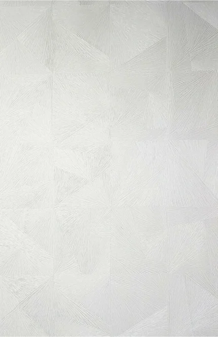 Geometric off White textured wallpaper 3D illusion, 21 Inc X 33 Ft Roll