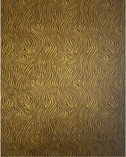 Gold Textured Tiger animal waves Wallpaper, 75 Sq.ft Euro Roll