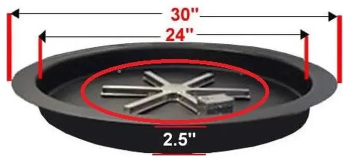 Golden Blount 20" Spoke Burner For Grand Fire Pit - Image 1